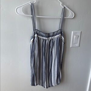 Universal Thread Blue and White Pleated Camisole